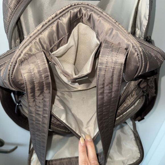 LARGE Lug Puddle Jumper LE Tote Bag Handbag Travel Crossbody Carryon Steel Grey - Picture 3 of 15